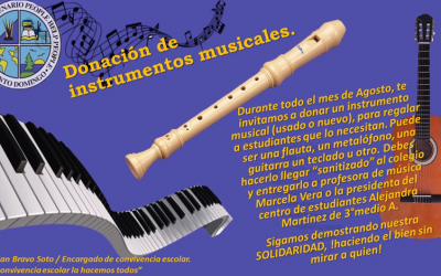 CAMPAÑA SOLIDARIA DONACIÓN DE INSTRUMENTOS MUSICALES